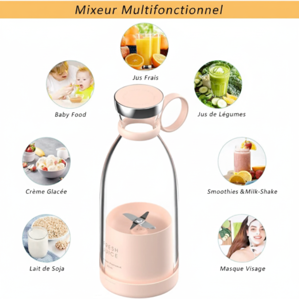 Mixeur Portable “On The Go” 2 Vitesses