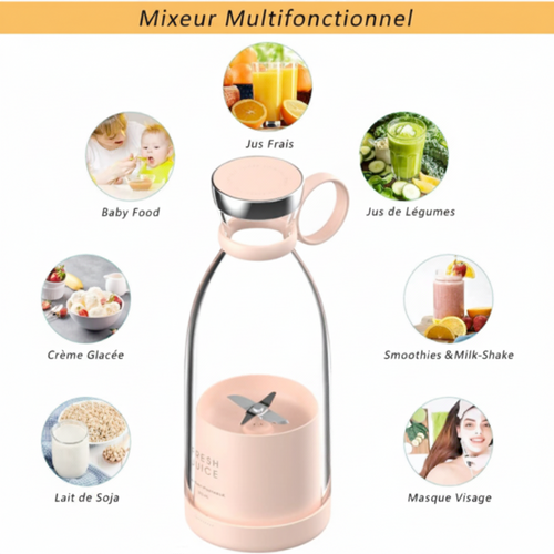 Mixeur Portable “On The Go” 2 Vitesses